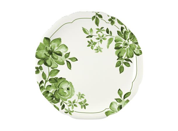 FLORAL CHARM tallerken coupe Ø:26cm Grønn - Noble China