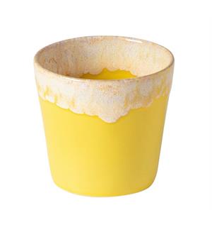 GRESPRESSO kaffekopp u/hank 21cl, gul Ø:80mm H:75mm 21cl - steingods 