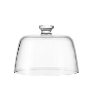 Glassklokke Ø194mm, Høyde 140mm Innerhøyde ca 105mm, Vekt 1020gram 