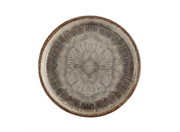 IRIS tallerken flat rett kant Ø:210mm Steingods - Dobbeltbrent