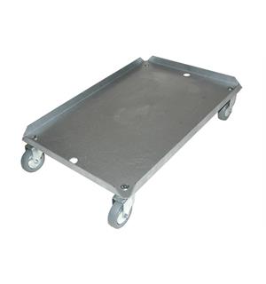 Kjørevogn 600x400mm, tett bunn Tåler165kgs belastning - Ø:75mm hjul 