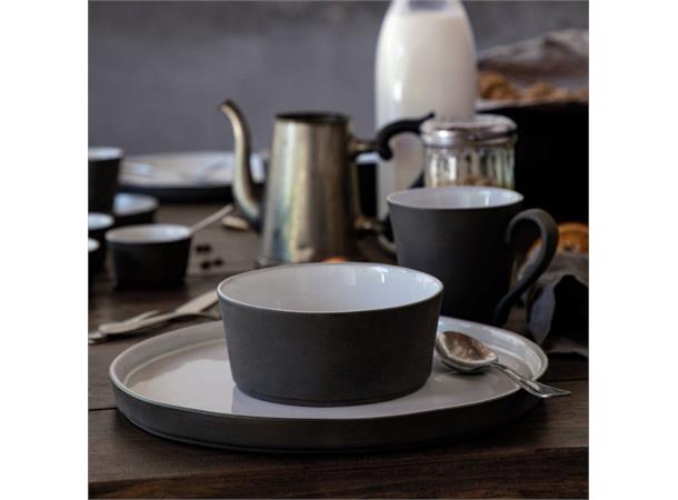 LAGOA ECOGRES bolle Ø:140mm H:61mm 0,51l Steingods - Grå matt/hvit innside