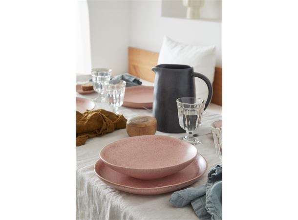 LIVIA dyp tallerken Ø:230mm/92cl, Rosa Steingods - Mauve Rose