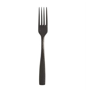 LUCCA FACET BLACK middagsgaffel L:208mm I hamret rustfritt stål - matt sort 