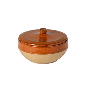 MARRAKESH kasserolle m/lokk Ø:150m Kanel Resirkulert steingods fra Portugal 0,5L 
