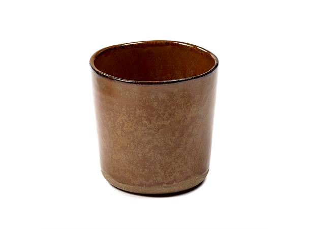 MERCI kopp u/hank Ø:74mm, brun Lekent og lunt i steingods