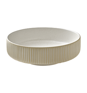 NARA bolle rund m. relieff Ø:210mm Hvit Steingods - Ø:210mm H:70mm 1,46ltr 