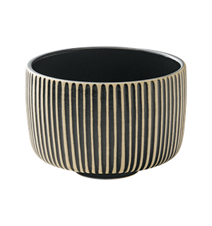 NARA krus lav u. hank m. relf. 30c Sv/Hv Steingods - Ø:97mm H:67mm 30cl 
