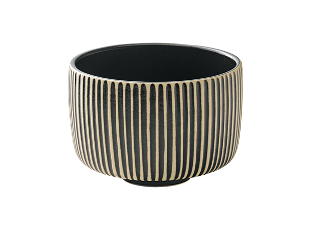 NARA krus lav u. hank m. relf. 30c Sv/Hv Steingods - Ø:97mm H:67mm 30cl