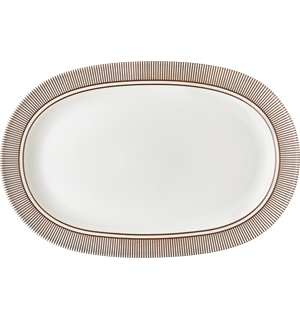 Oval tallerken 26x18cm, MOMENTS ACCENT CACAO 