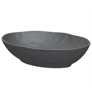 PIGMENT oval bolle i melamin GRÅ L:280mm B:210mm H:70mm 1,5ltr 