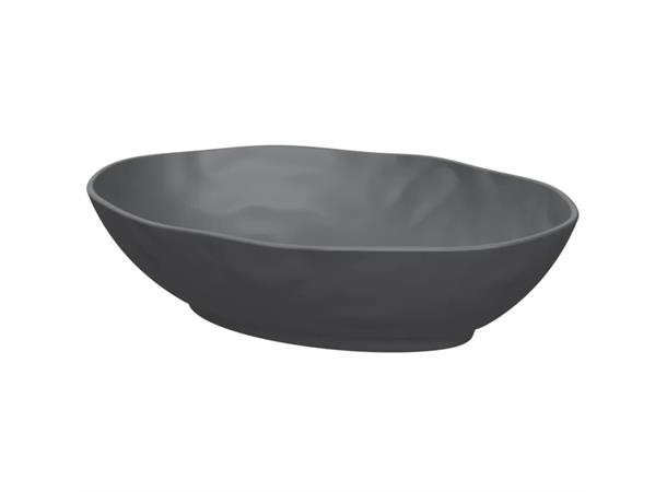 PIGMENT oval bolle i melamin GRÅ L:280mm B:210mm H:70mm 1,5ltr