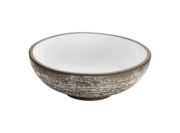 ReNew bolle relieff Ø:210mm/150cl, Hvit Resirkulert steingods