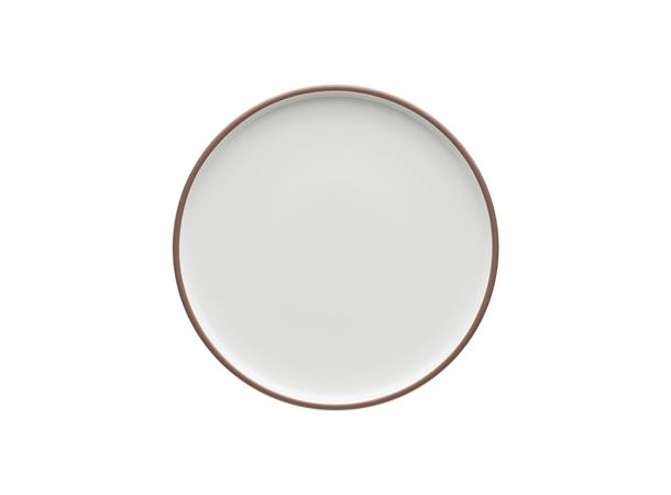 SHIRO tallerken coupe flat Ø:210mm Dekor: Hvit med rim