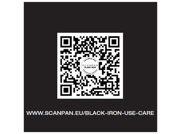 Scanpan BLACK IRON stekepanne 220mm Sort Carbon stål - For induksjon