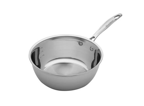 Scanpan Fusion 5 sauteuse 220mm 2,7ltr Rustfritt stål - For induksjon