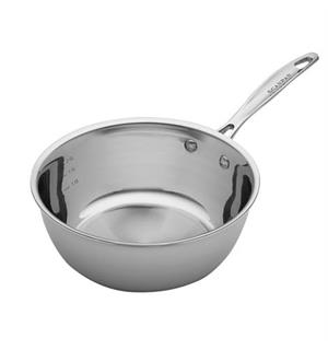 Scanpan Fusion 5 sauteuse 220mm 2,7ltr Rustfritt stål - For induksjon 