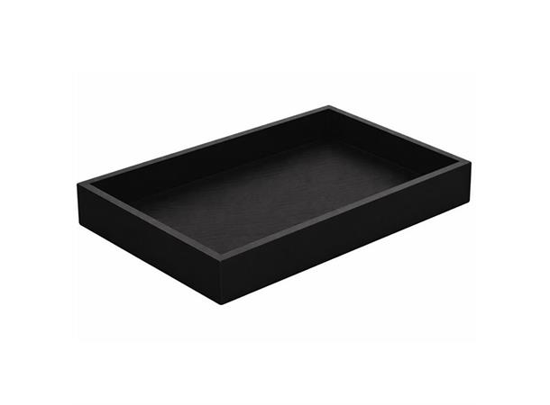 Serveringsbrett 290x180x35mm, Shiva Sort lakkbeiset bøk