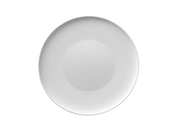 Tallerken flat, matt fane, Ø:26cm, hvit Gourmettallerken - CANVAS