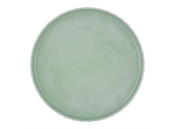 Tallerken rett kant Ø:26cm EDGE, Sea Høybrent porselen - Farget glasur