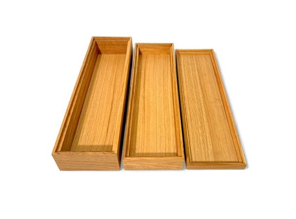 Trekasse eik GN2/4-34 Shiva Heltre eik - Næringsmiddelgodkjent