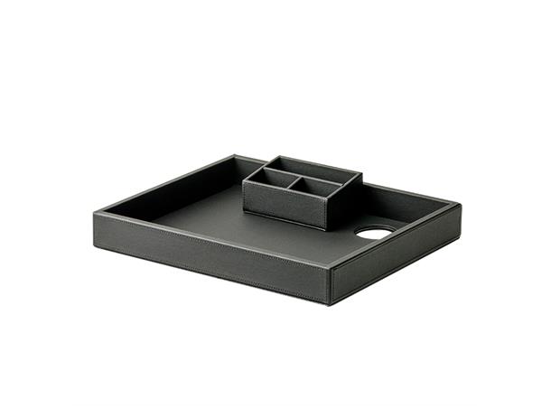 VASCO velkomstbrett 400x330 sort 400x330x50mm, sort PU skinn