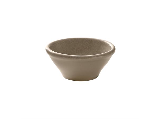 Dipskål Ø:80mm/7cl, brun, PINE Vitroporselen