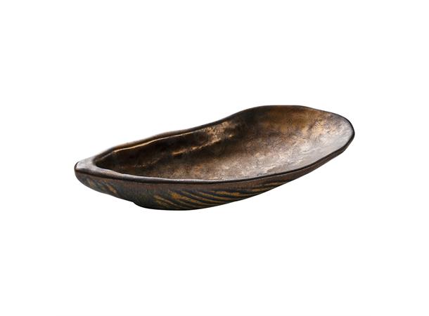 Dyp skål 15x7cm/7cl, Blåskjell Metallic Organisk form - SHELLS