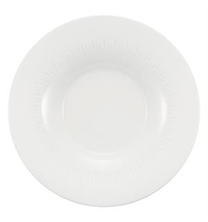 Dyp tallerken Ø:28cm/50cl SMART, Stripes Struktur Stripes - Høybrent porselen 