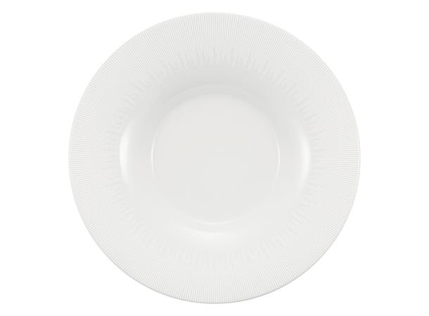 Dyp tallerken Ø:28cm/50cl SMART, Stripes Struktur Stripes - Høybrent porselen