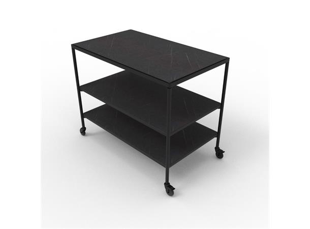 FARE trillebord/buffetvogn L marmor S/H 1100x650x880 (BxDxH)