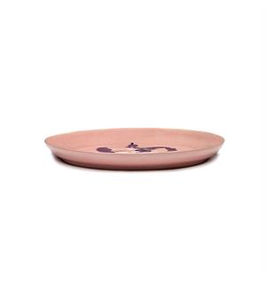 FEAST fat halvdypt Ø:350/H:40mm Dekor: Delicious Pink Pepper Blue 