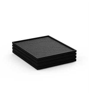 FLOW kjøleplate GN/1/2, Sort ask Komplett med kjølemedie og skiferplate 