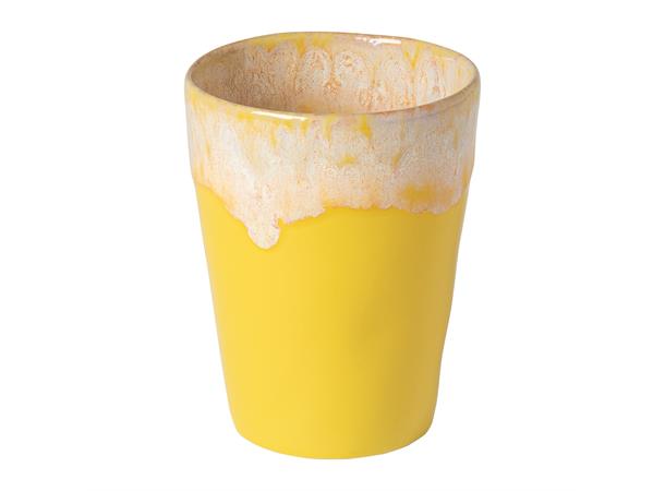 GRESPRESSO kaffekrus u/hank 38cl, gul Ø:92mm H:11,5mm 38cl - steingods