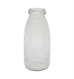 Glassflaske Ø:61mm H:149mm 28cl Tilh. sort metallokk kjøpes separat 