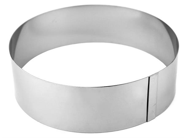 Kakering Ø280x60mm, solid tykk utførelse I rustfritt stål - solid utførelse