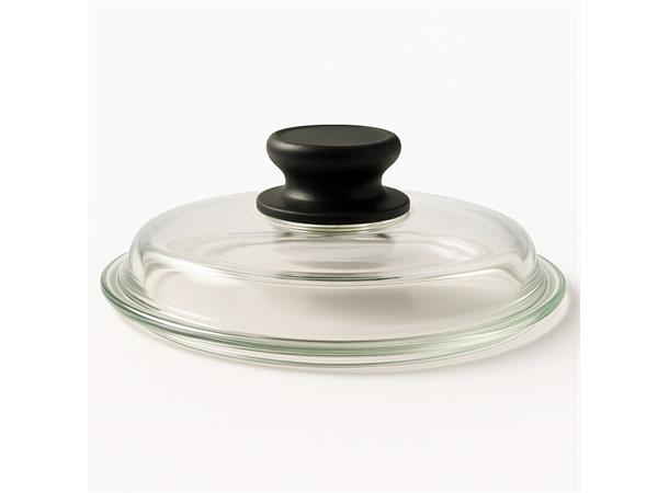 Kjele i støpt aluminium Ø:24cm H:7cm Med glasslokk, antistick coating, 2,0Ltr