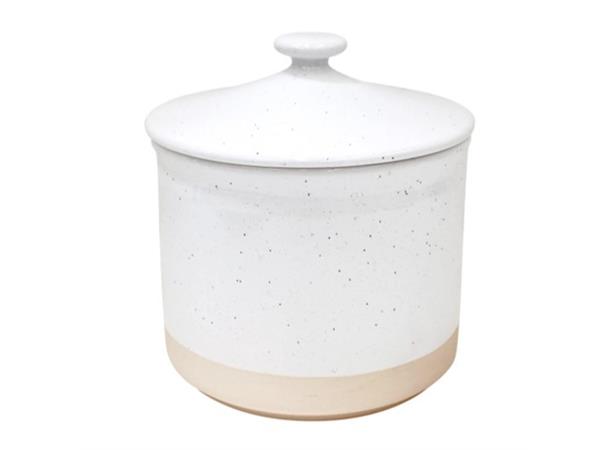 Krukke m lokk, Ø188mm H 210mm,V:277cl Keramikk, Velegnet til yoghurtstasjon