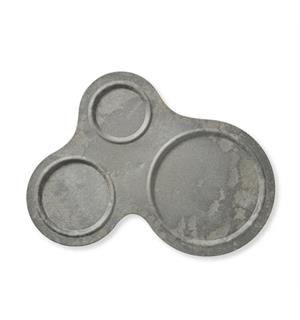 LUUPS fat treroms i trefiber/plast, grå Ø:33x36,5cm 