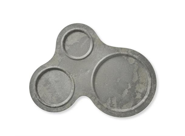 LUUPS fat treroms i trefiber/plast, grå Ø:33x36,5cm