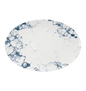 MARITIM tallerken oval 33x23m Dekor: Bubbles 
