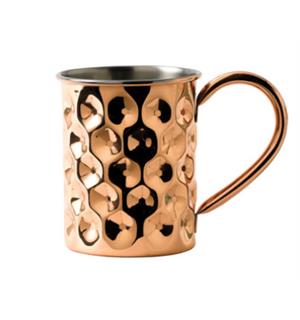 Moscow Mule kobber krus rett, 42cl Lagd i hammerslått kobber 