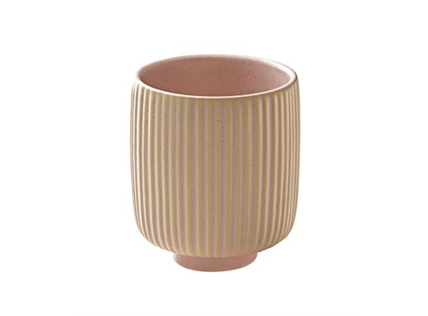 NARA krus u. hank m. relieff 30cl Rosé Steingods - Ø:80mm H:95mm 30cl