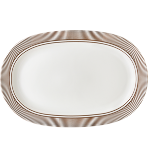 Oval tallerken 29x20cm, MOMENTS ACCENT CACAO 
