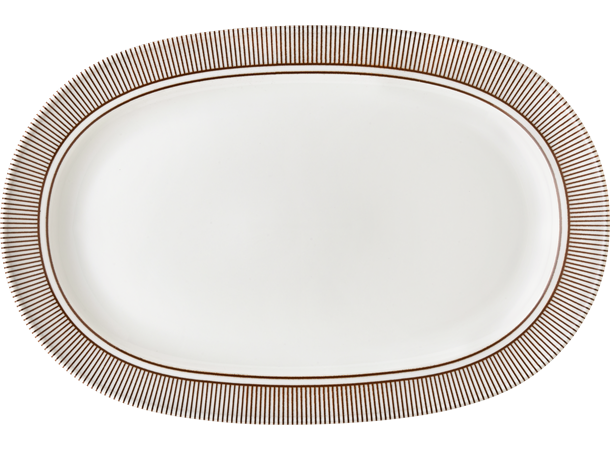 Oval tallerken 29x20cm, MOMENTS ACCENT CACAO