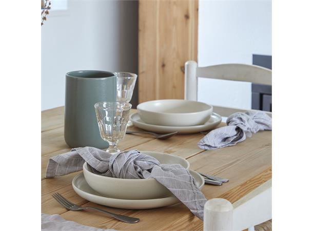 PACIFICA lav skål coupe Ø:22cm, Vanilje Ø:22cm H:5,0cm 99cl - Robust steingods
