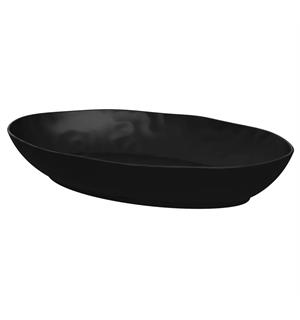 PIGMENT oval bolle i melamin SORT L:420mm B:280mm H:70mm 3,4ltr 