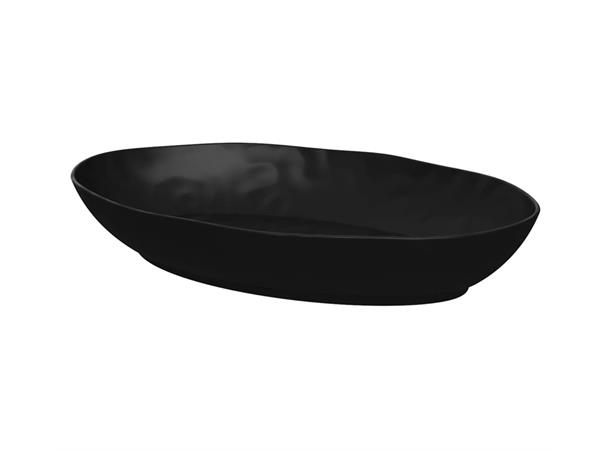 PIGMENT oval bolle i melamin SORT L:420mm B:280mm H:70mm 3,4ltr