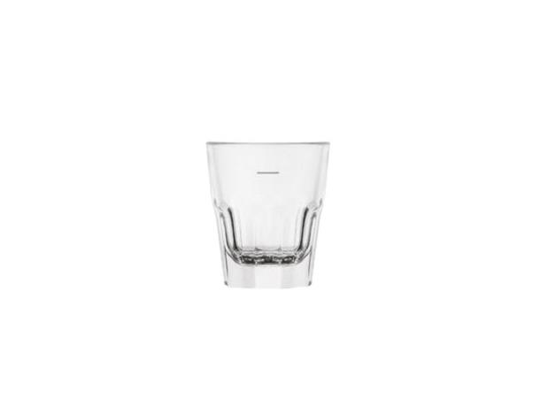 Polycarbonat shotglass Granity 4cl 100% resirkulerbart - m/2-4cl merke