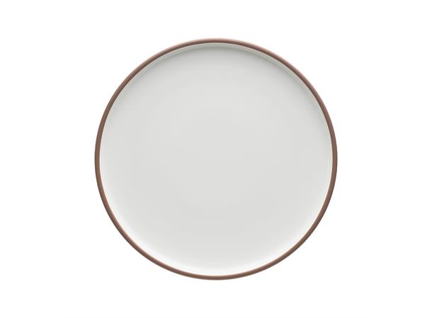 SHIRO tallerken coupe flat Ø: 240mm Dekor: Hvit med rim